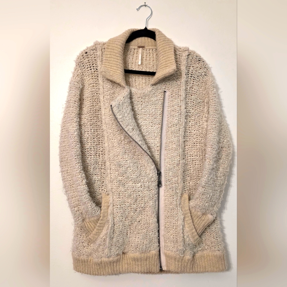 Free People Zip Up Sweater
